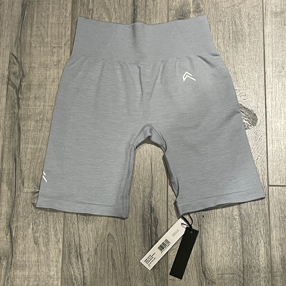 Oner Active Blue-Gray High-Waisted Biker Shorts